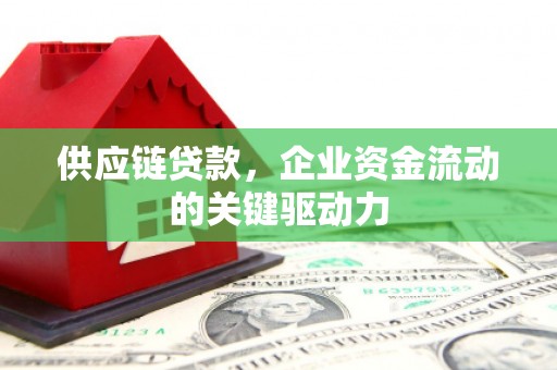 德令哈供应链贷款，企业资金流动的关键驱动力