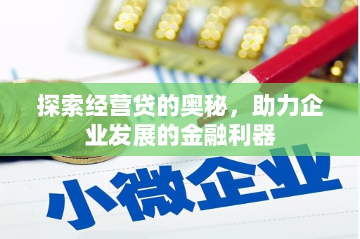 埌东探索经营贷的奥秘，助力企业发展的金融利器