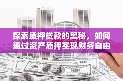 普格探索质押贷款的奥秘，如何通过资产质押实现财务自由