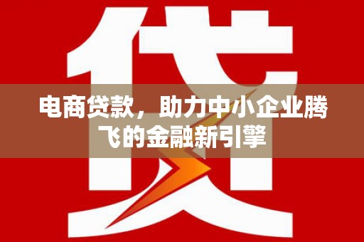 沈河电商贷款，助力中小企业腾飞的金融新引擎