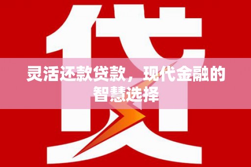 自流井灵活还款贷款，现代金融的智慧选择
