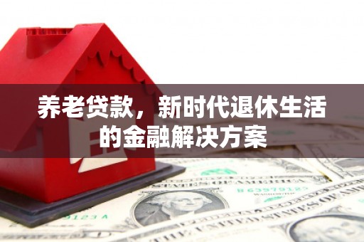 正安养老贷款，新时代退休生活的金融解决方案