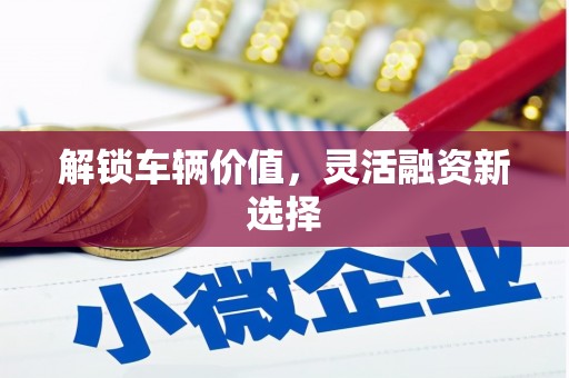 同德解锁车辆价值，灵活融资新选择